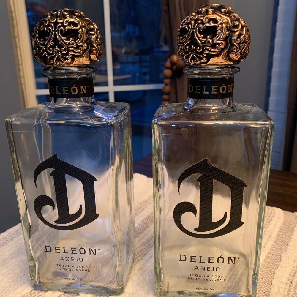 Empty Deleon Anejo Bottles